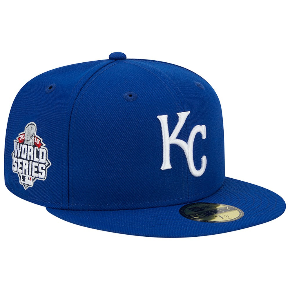 Kansas City Royals New Era  2015 World Series Team Color 59FIFTY Fitted Hat - Royal Hats