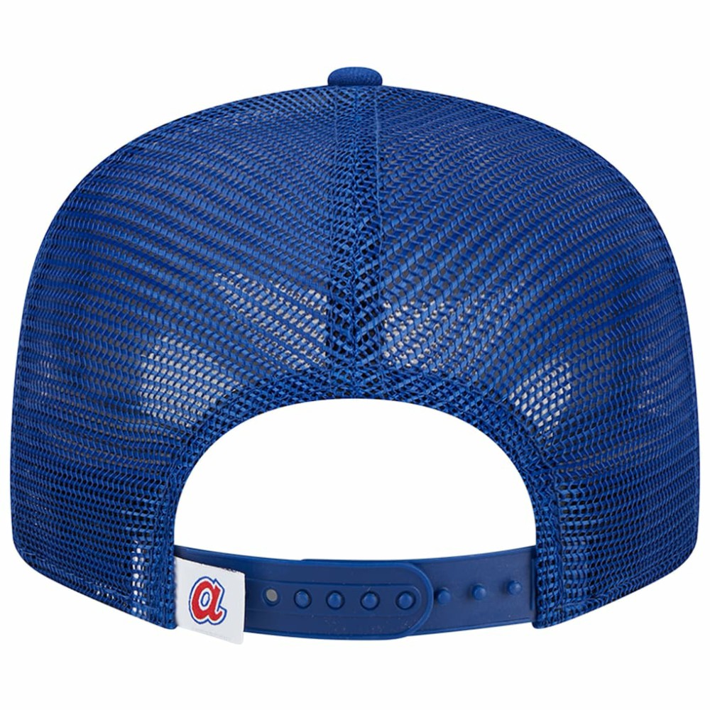Atlanta Braves New Era Cooperstown Collection Team Color Trucker 9FIFTY Snapback Hat - Royal Hats