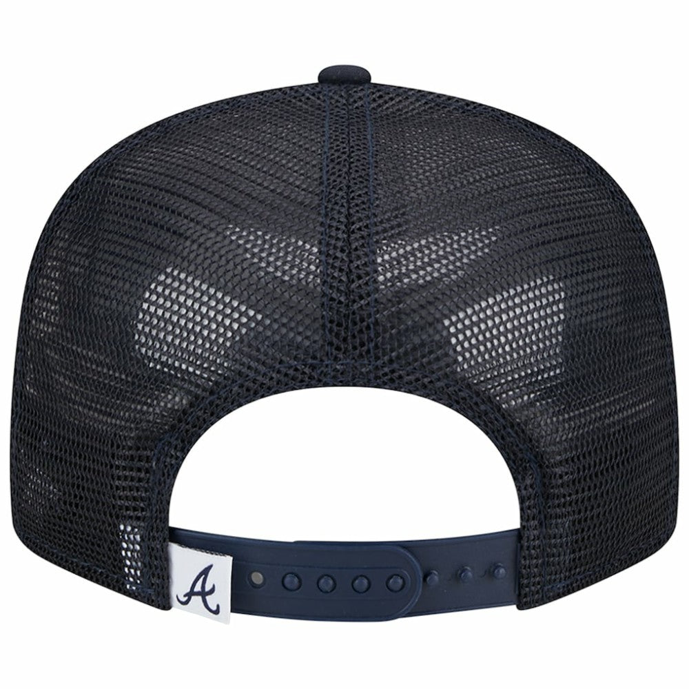 Atlanta Braves New Era Team Color Trucker 9FIFTY Snapback Hat - Navy Hats
