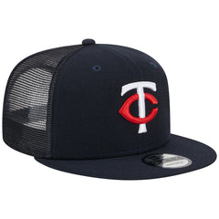 Minnesota Twins New Era Team Color Trucker 9FIFTY Snapback Hat - Navy Hats