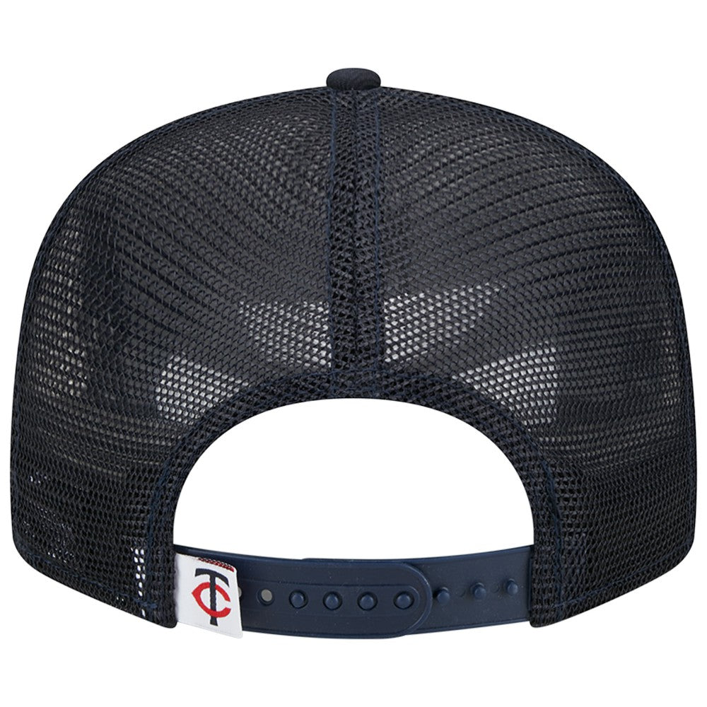 Minnesota Twins New Era Team Color Trucker 9FIFTY Snapback Hat - Navy Hats