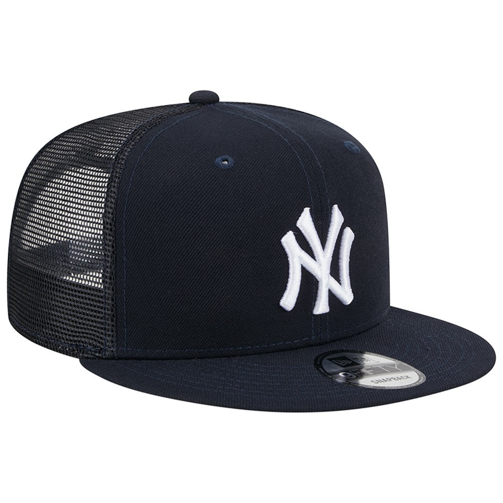 New York Yankees New Era Team Color Trucker 9FIFTY Snapback Hat - Navy Hats