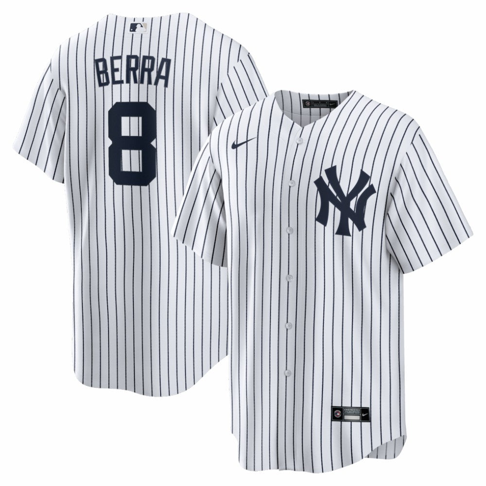 Yogi Berra New York Yankees Nike Home Retired Player Replica Jersey - White Jerseys