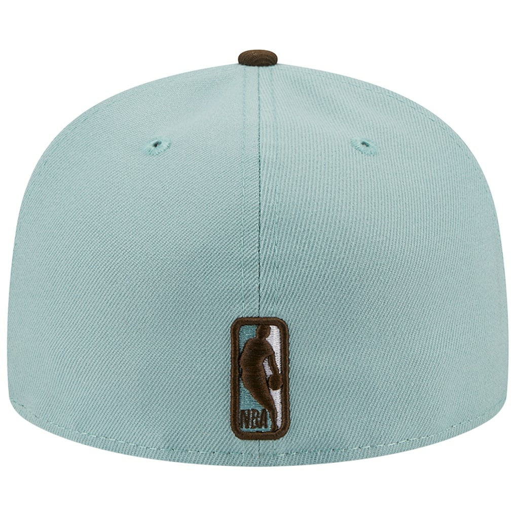 Philadelphia 76ers Two-Tone 59FIFTY Fitted Hat Light Blue/Brown - New Era