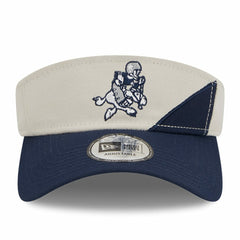 Dallas Cowboys New Era 2023 Sideline Historic Adjustable Visor - Cream/Navy