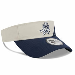 Dallas Cowboys New Era 2023 Sideline Historic Adjustable Visor - Cream/Navy