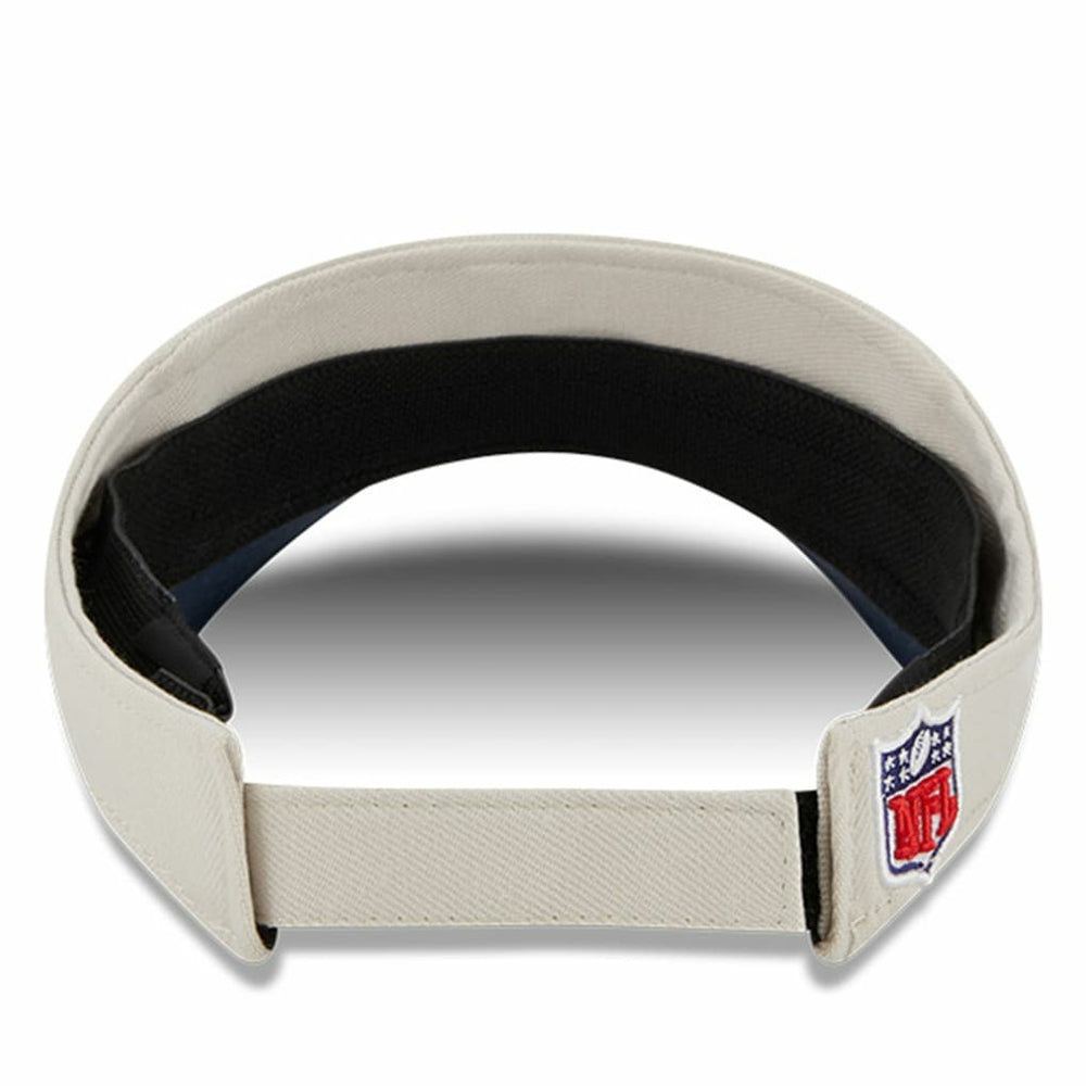 Dallas Cowboys New Era 2023 Sideline Historic Adjustable Visor - Cream/Navy