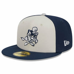 Dallas Cowboys New Era 2023 Sideline Historic 59FIFTY Fitted Hat - Cream/Navy Hats