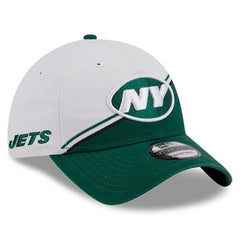 New York Jets New Era 2023 Sideline 9TWENTY Adjustable Hat - White/Green Hats