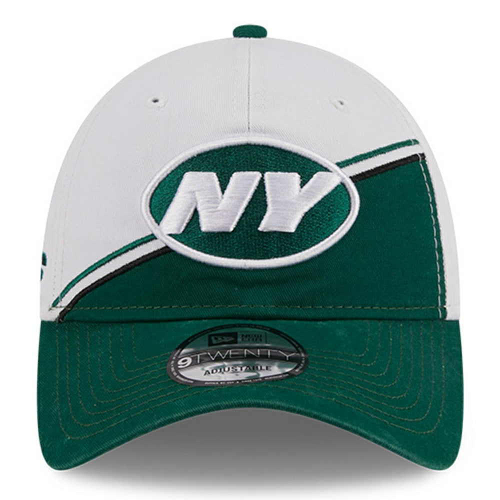 New York Jets New Era 2023 Sideline 9TWENTY Adjustable Hat - White/Green Hats