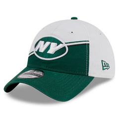 New York Jets New Era 2023 Sideline 9TWENTY Adjustable Hat - White/Green Hats