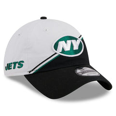 New York Jets New Era 2023 Sideline 9TWENTY Adjustable Hat - White/Black Hats
