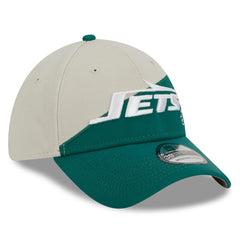 New York Jets New Era 2023 Sideline Historic 39THIRTY Flex Hat - Cream/Kelly Green Hats