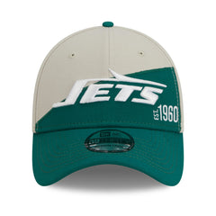 New York Jets New Era 2023 Sideline Historic 39THIRTY Flex Hat - Cream/Kelly Green Hats
