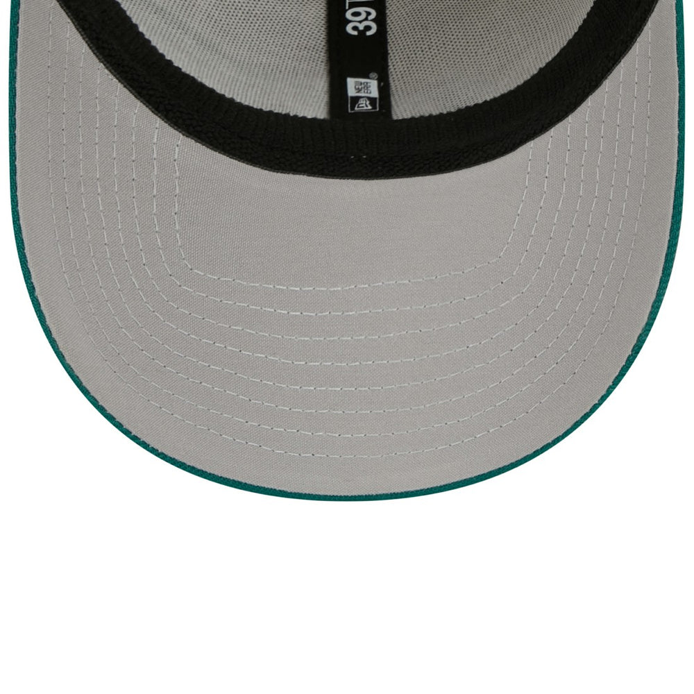 New York Jets New Era 2023 Sideline Historic 39THIRTY Flex Hat - Cream/Kelly Green Hats