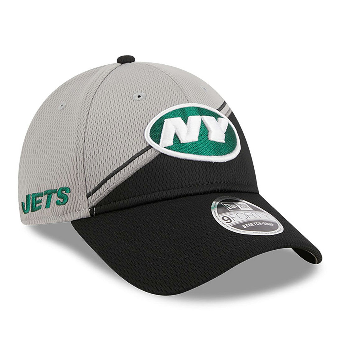 New York Jets New Era 2023 Sideline 9FORTY Adjustable Hat - Gray/Black Hats