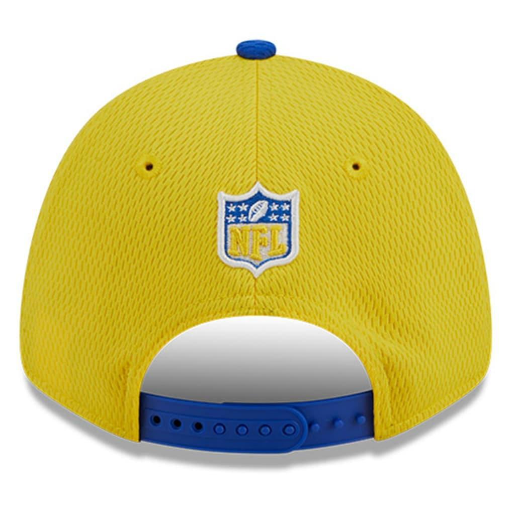 Los Angeles Rams New Era 2023 Sideline 9FORTY Adjustable Hat - Gold/Royal Hats