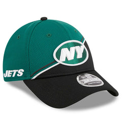 New York Jets New Era 2023 Sideline 9FORTY Adjustable Hat - Green/Black Hats