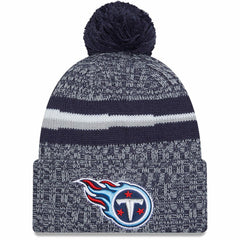 Tennessee Titans New Era 2023 Sideline Cuffed Knit Hat With Pom - Navy Hats