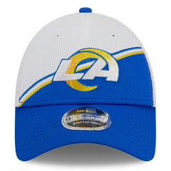 Los Angeles Rams New Era 2023 Sideline 9FORTY Adjustable Hat - White/Royal Hats