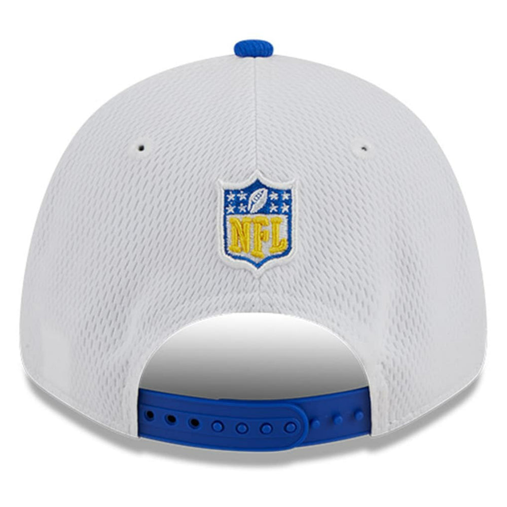 Los Angeles Rams New Era 2023 Sideline 9FORTY Adjustable Hat - White/Royal Hats