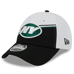 New York Jets New Era 2023 Sideline 9FORTY Adjustable Hat - White/Black Hats
