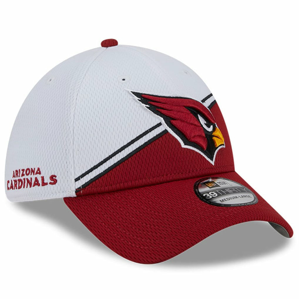 Arizona Cardinals New Era 2023 Sideline 39THIRTY Flex Hat - White/Cardinal Hats