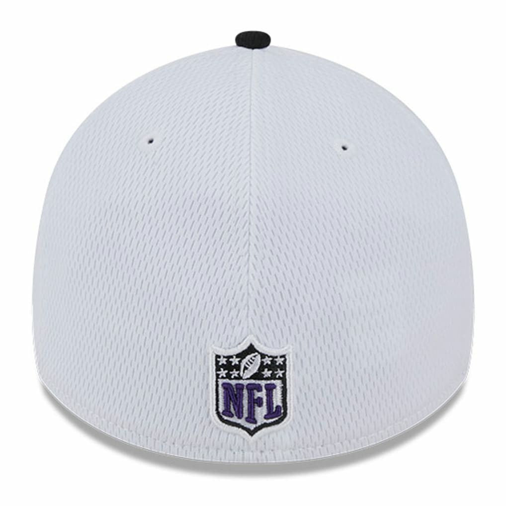 Baltimore Ravens New Era 2023 Sideline 39THIRTY Flex Hat - White/Black Hats