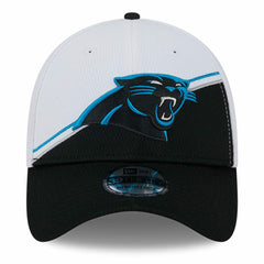 Carolina Panthers New Era 2023 Sideline 39THIRTY Flex Hat - White/Black Hats