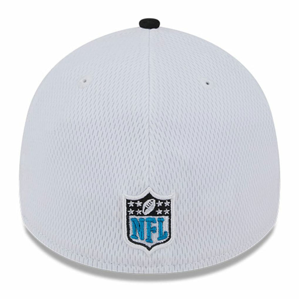 Carolina Panthers New Era 2023 Sideline 39THIRTY Flex Hat - White/Black Hats