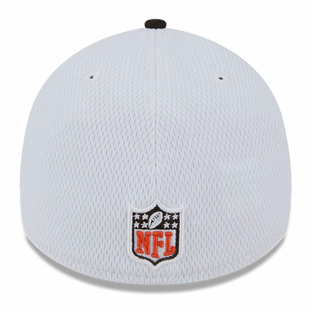 Cleveland Browns New Era 2023 Sideline 39THIRTY Flex Hat - White/Brown Hats