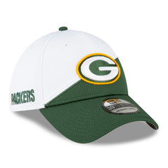 Green Bay Packers New Era 2023 Sideline 39THIRTY Flex Hat - White/Green Hats