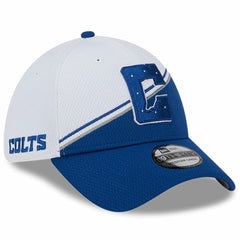 Indianapolis Colts New Era 2023 Sideline 39THIRTY Flex Hat - White/Royal Hats