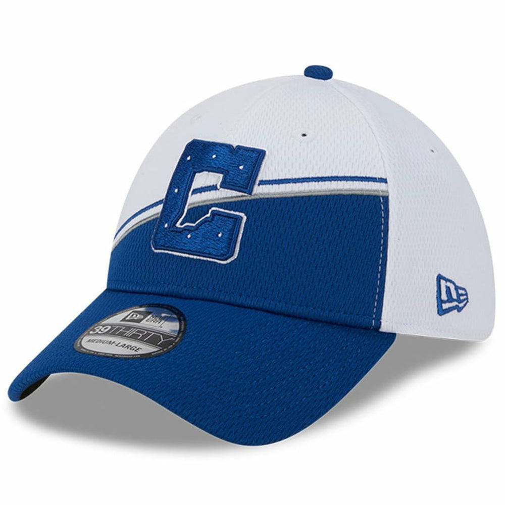 Indianapolis Colts New Era 2023 Sideline 39THIRTY Flex Hat - White/Royal Hats