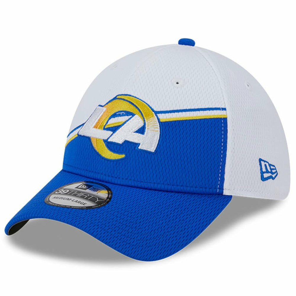 Los Angeles Rams New Era 2023 Sideline 39THIRTY Flex Hat - White/Royal Hats