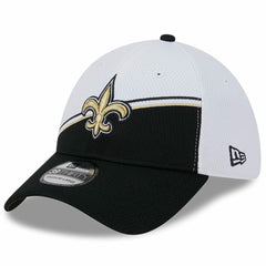 New Orleans Saints New Era 2023 Sideline 39THIRTY Flex Hat - White/Black Hats