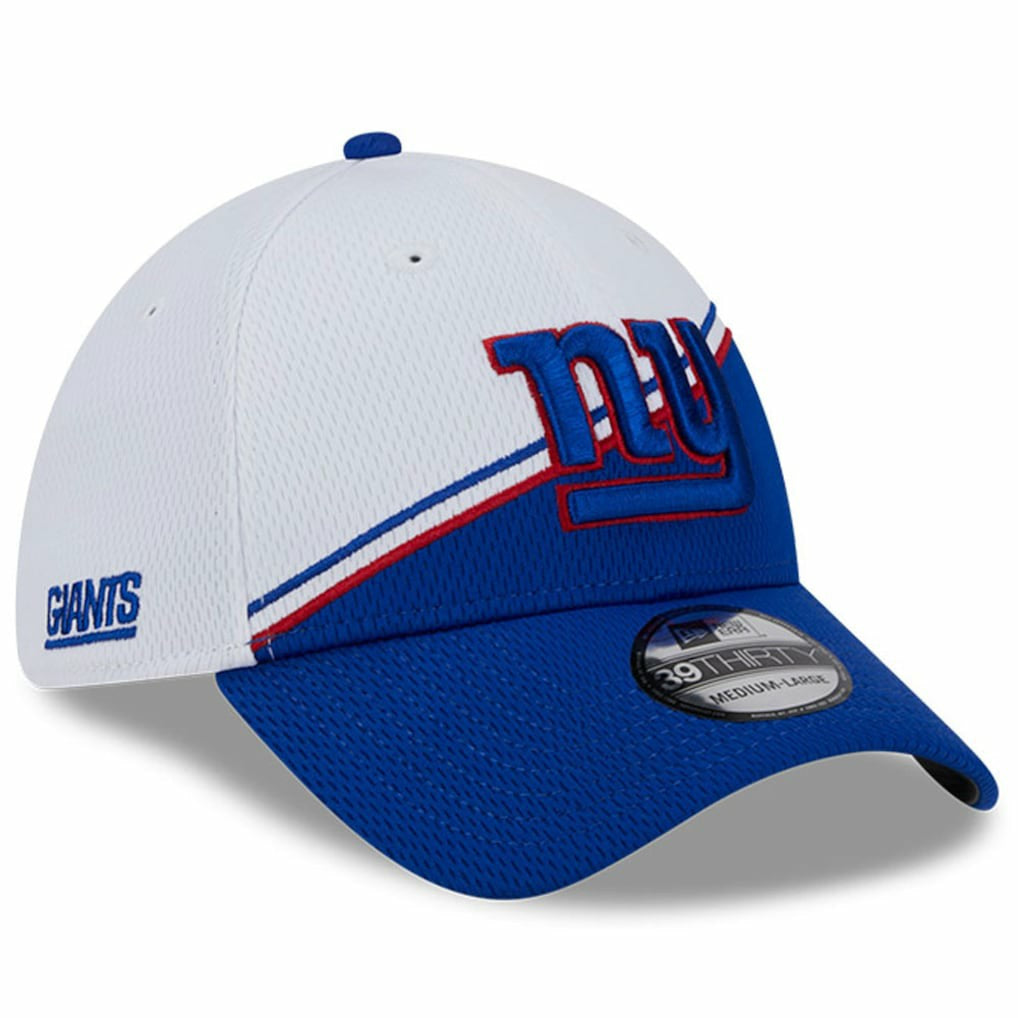 New York Giants New Era 2023 Sideline 39THIRTY Flex Hat - White/Royal Hats