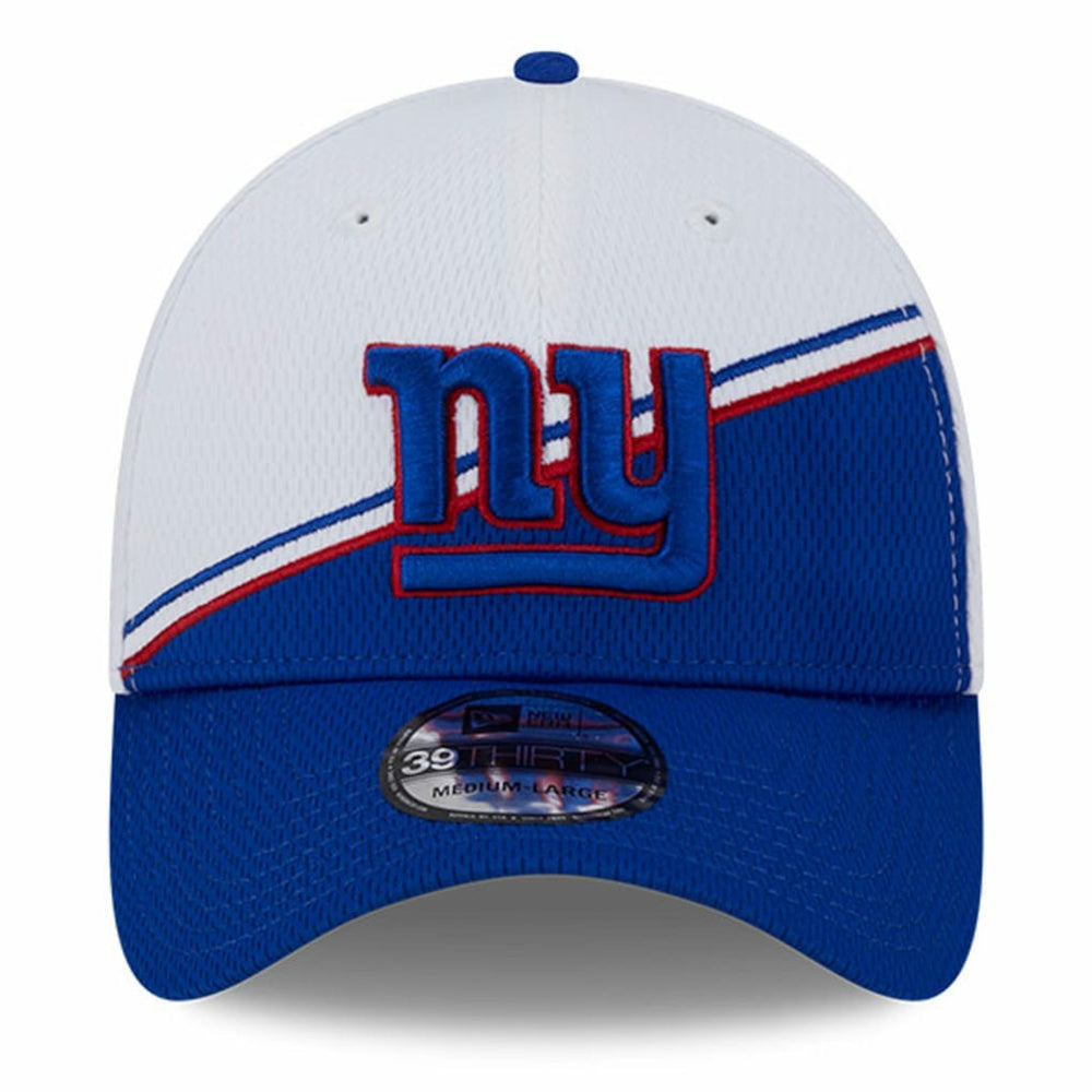 New York Giants New Era 2023 Sideline 39THIRTY Flex Hat - White/Royal Hats
