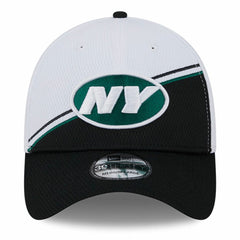 New York Jets New Era 2023 Sideline 39THIRTY Flex Hat - White/Black Hats