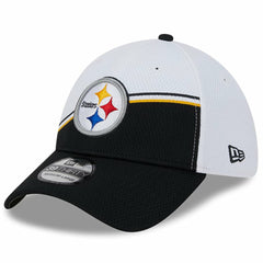 Pittsburgh Steelers New Era 2023 Sideline 39THIRTY Flex Hat - White/Black Hats