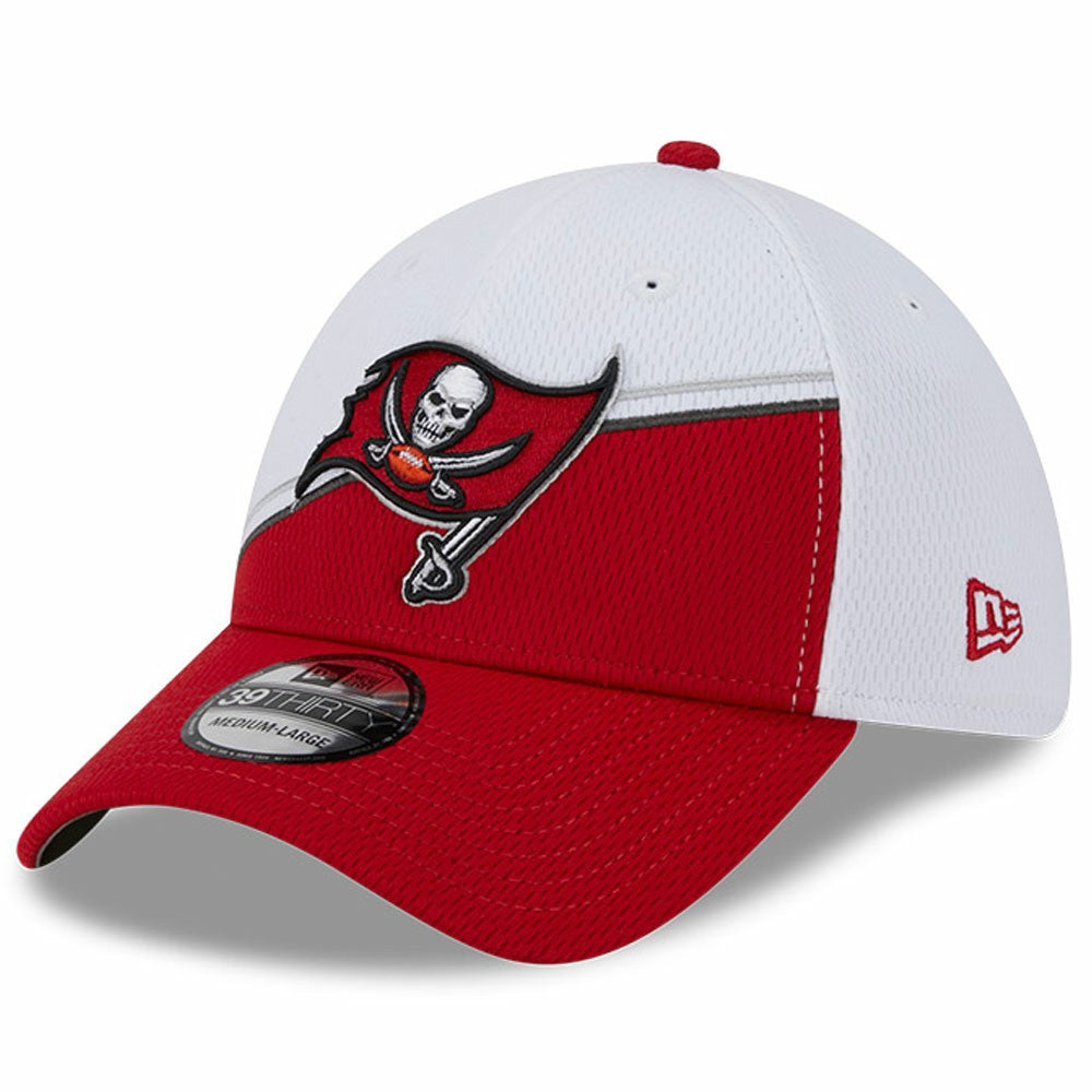 Tampa Bay Buccaneers New Era 2023 Sideline 39THIRTY Flex Hat - White/Red Hats