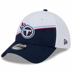 Tennessee Titans New Era 2023 Sideline 39THIRTY Flex Hat - White/Navy Hats