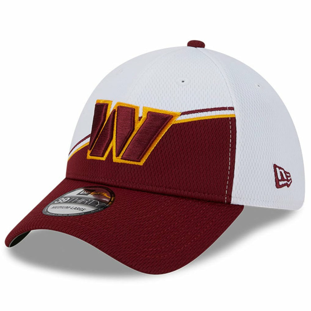 Washington Commanders New Era 2023 Sideline 39THIRTY Flex Hat - White/Burgundy Hats