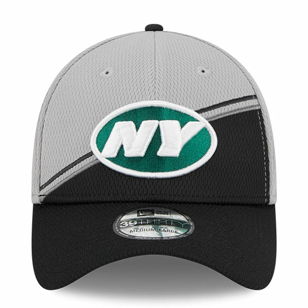 New York Jets New Era 2023 Sideline 39THIRTY Flex Hat - Gray/Black Hats