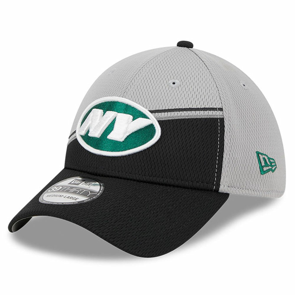 New York Jets New Era 2023 Sideline 39THIRTY Flex Hat - Gray/Black Hats