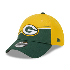 Green Bay Packers New Era 2023 Sideline 39THIRTY Flex Hat - Gold/Green Hats