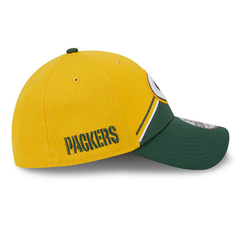 Green Bay Packers New Era 2023 Sideline 39THIRTY Flex Hat - Gold/Green Hats