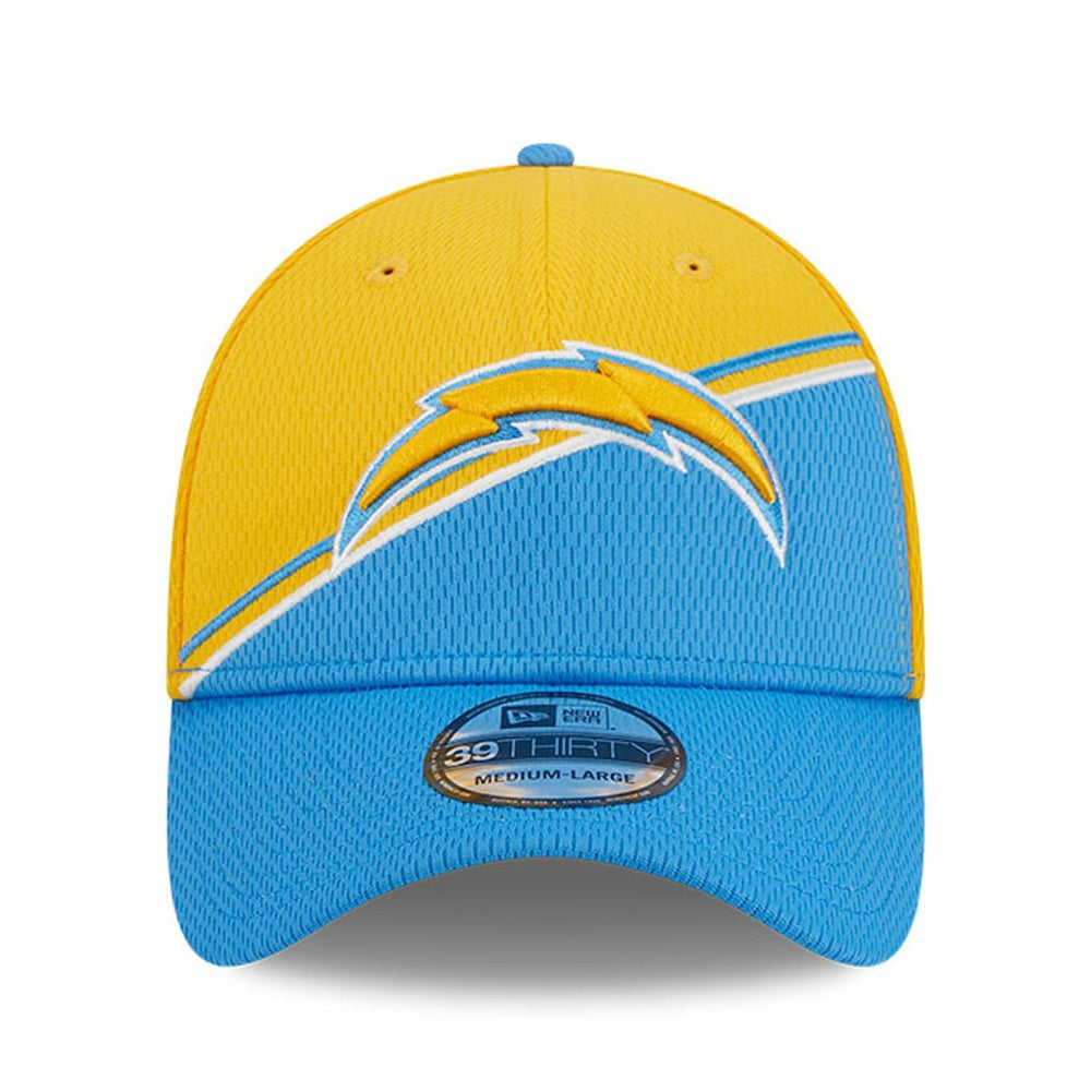 Los Angeles Chargers New Era 2023 Sideline 39THIRTY Flex Hat - Gold/Powder Blue Hats