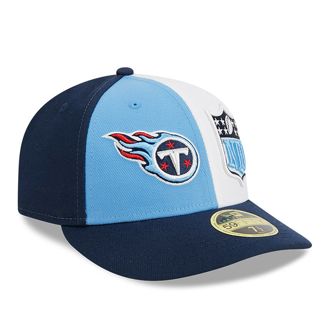Tennessee Titans New Era 2023 Sideline Low Profile 59FIFTY Fitted Hat - Light Blue/Navy Hats