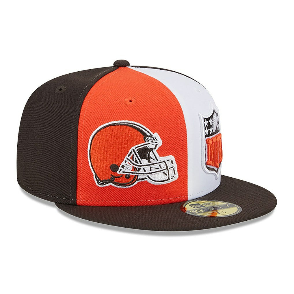 Cleveland Browns New Era 2023 Sideline 59FIFTY Fitted Hat - Orange/Brown Hats